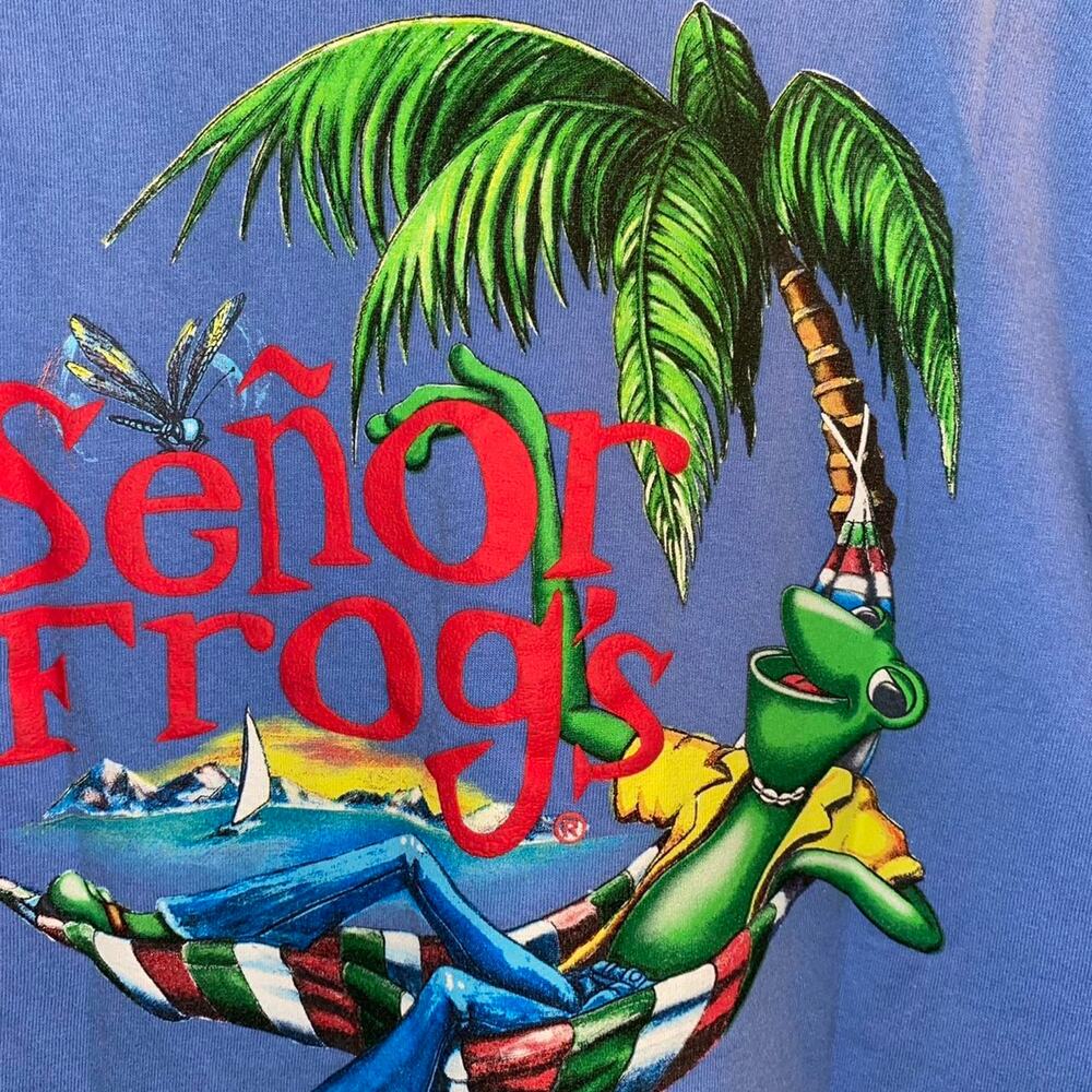 🐸 Vintage Señor Frog’s Tee – Classic 90s Beach Bar Style!